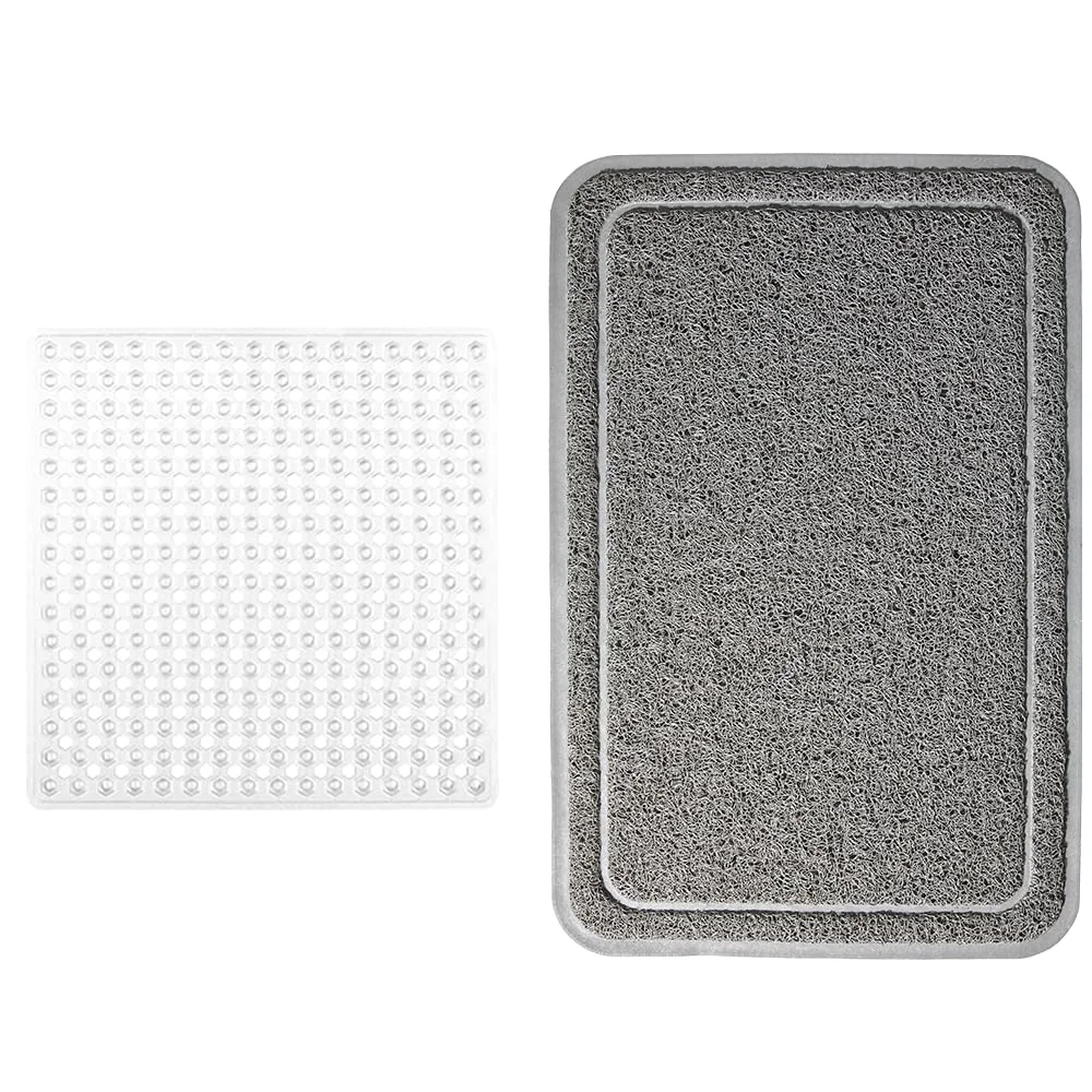 Shower Mat, 21x21 in, Clear