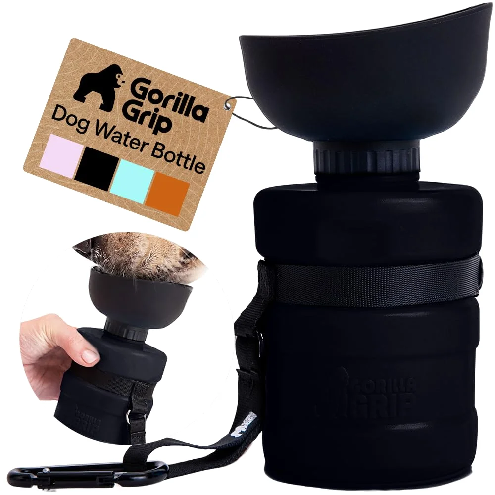 Portable Dog Water Bottle, Black