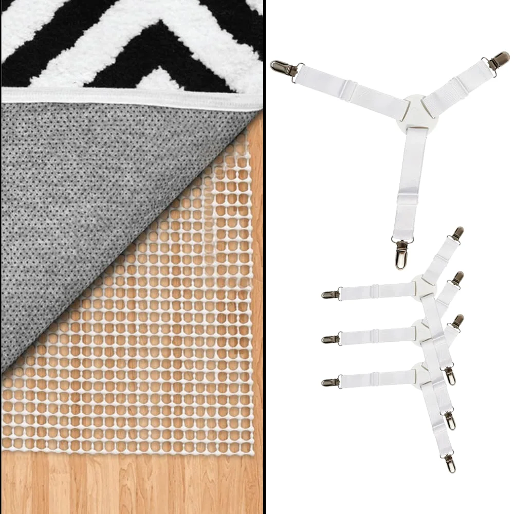 Extra Strong Rug Pad Gripper, 9x12 ft, White