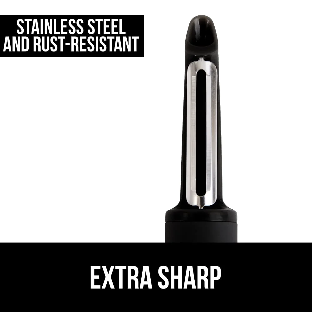 Swivel Vegetable Peeler and Pizza, Black