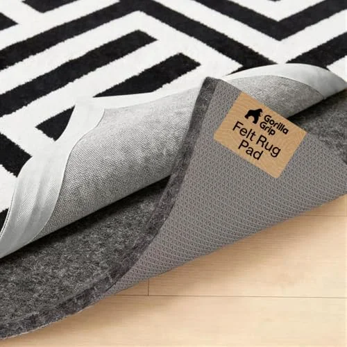 Felt Rug Pad, 5x7 ft, Grey