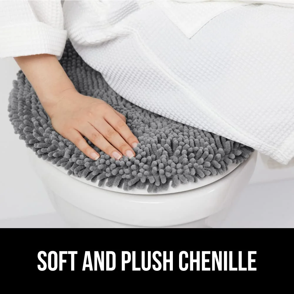 Toilet Lid Cover, 30x20 in, Gray
