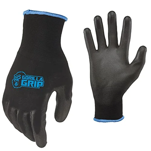 Slip Resistant All Purpose Work, 5-pack, Large, Black