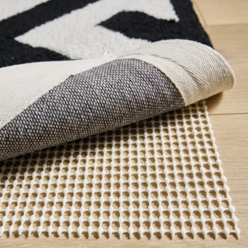 Slip Resistant Rug Pad, 4x6 ft, Cream