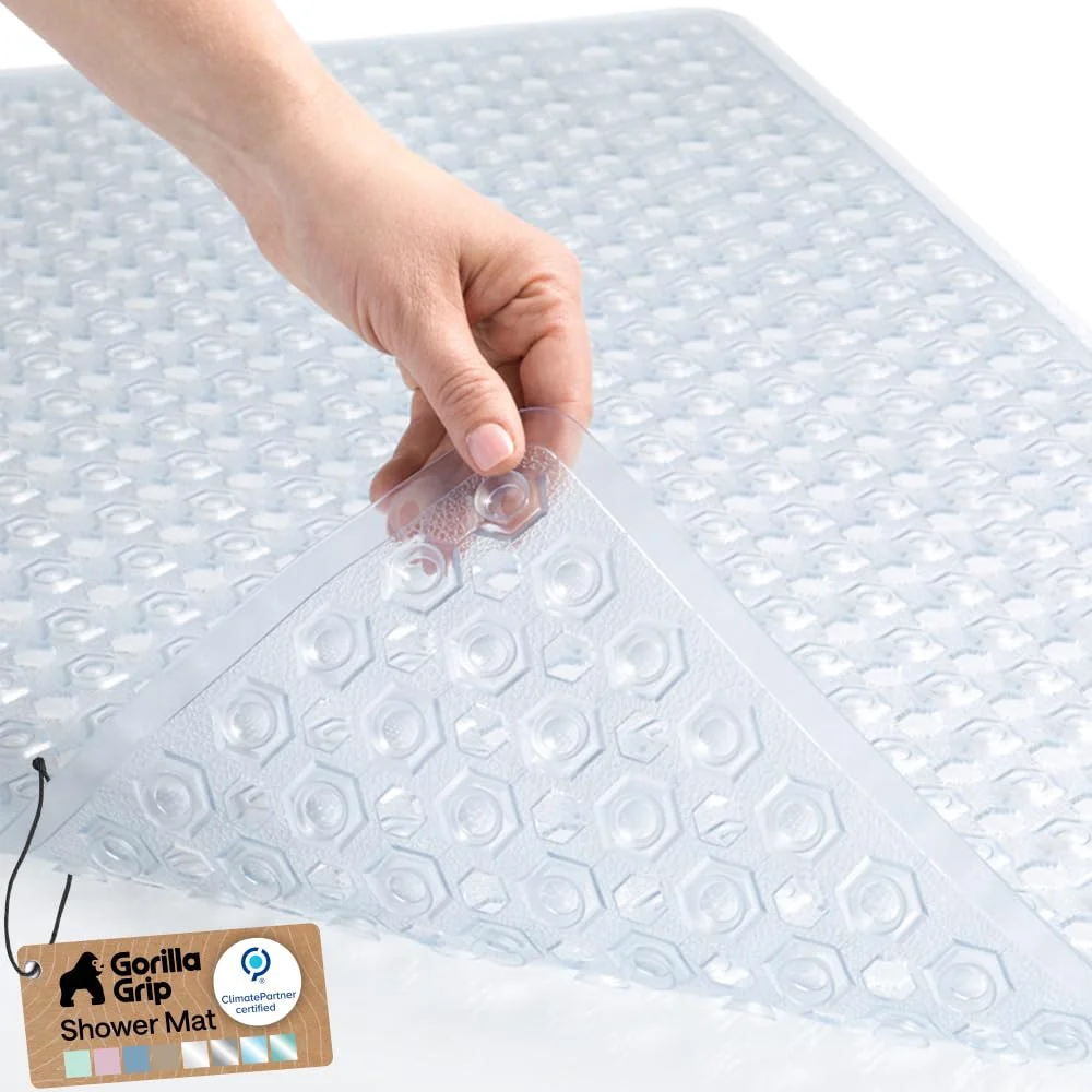 Bath Tub Shower Mat, 35x16 in, Clear