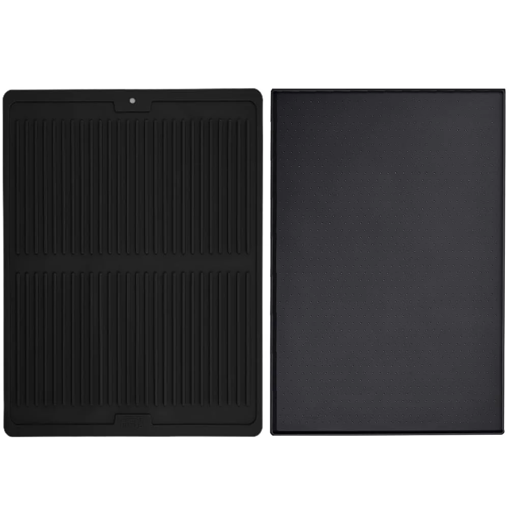 Grill Side Mat, 13x11 in, Black