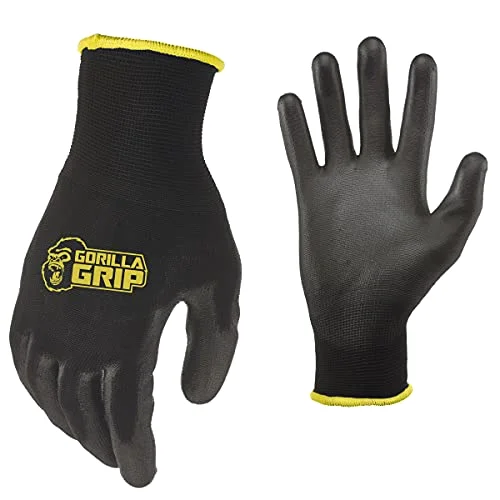 Work Gloves, 25 pairs, Medium, Black