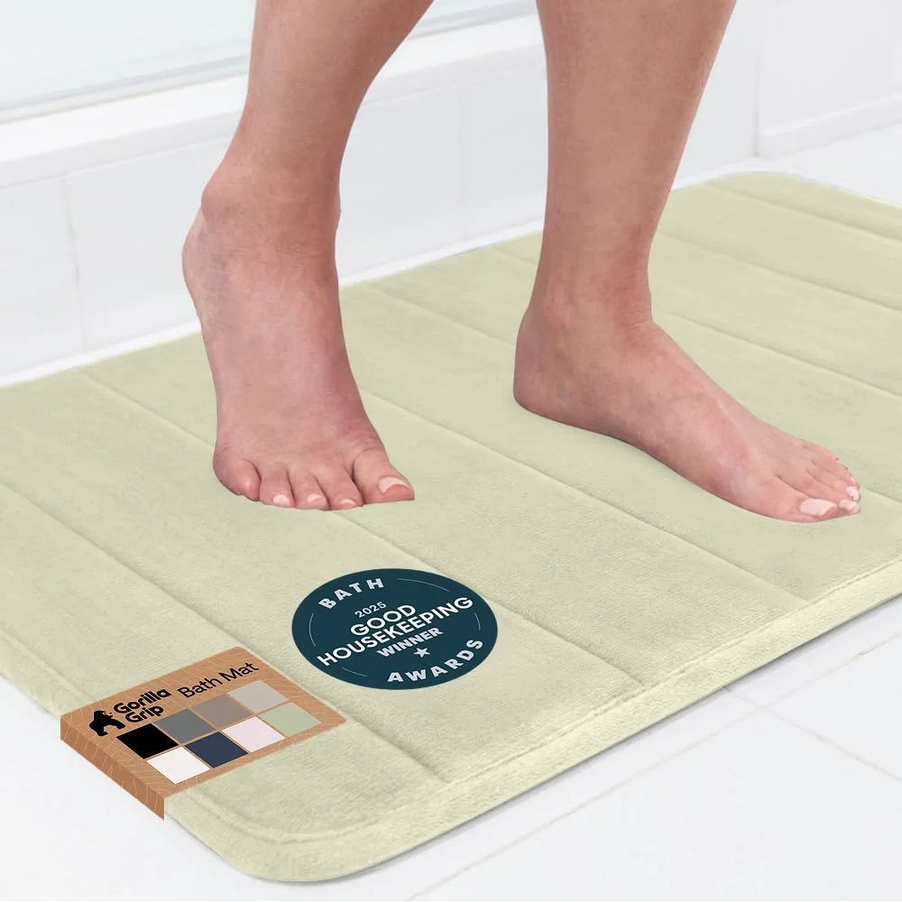Absorbent Memory Bath and Shower, 24x17 in, Sage