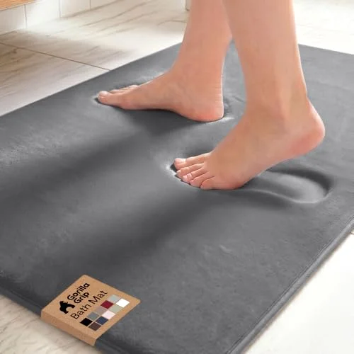 Memory Foam Bath Rug, 36x24 in, Graphite