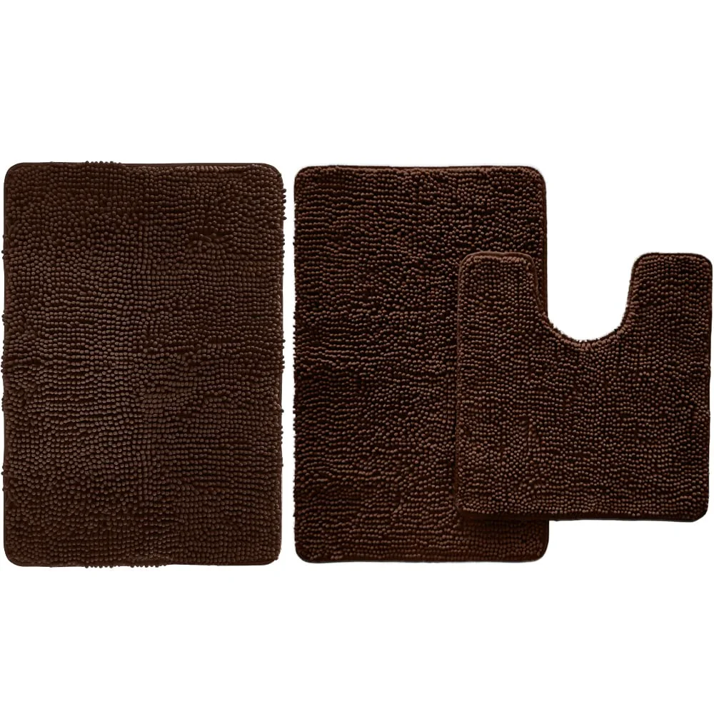 Bath Rug and Area, 24x17 in, Brown