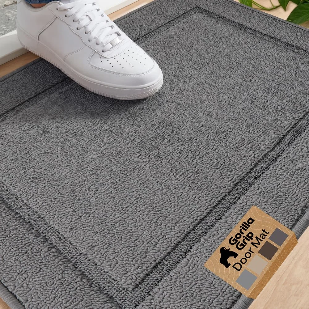 Indoor Door Mat, 29x17 in, Grey