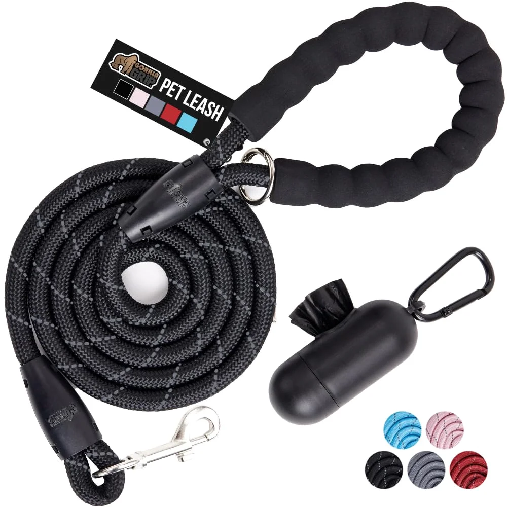 Dog Leash, 5x1 ft, Black