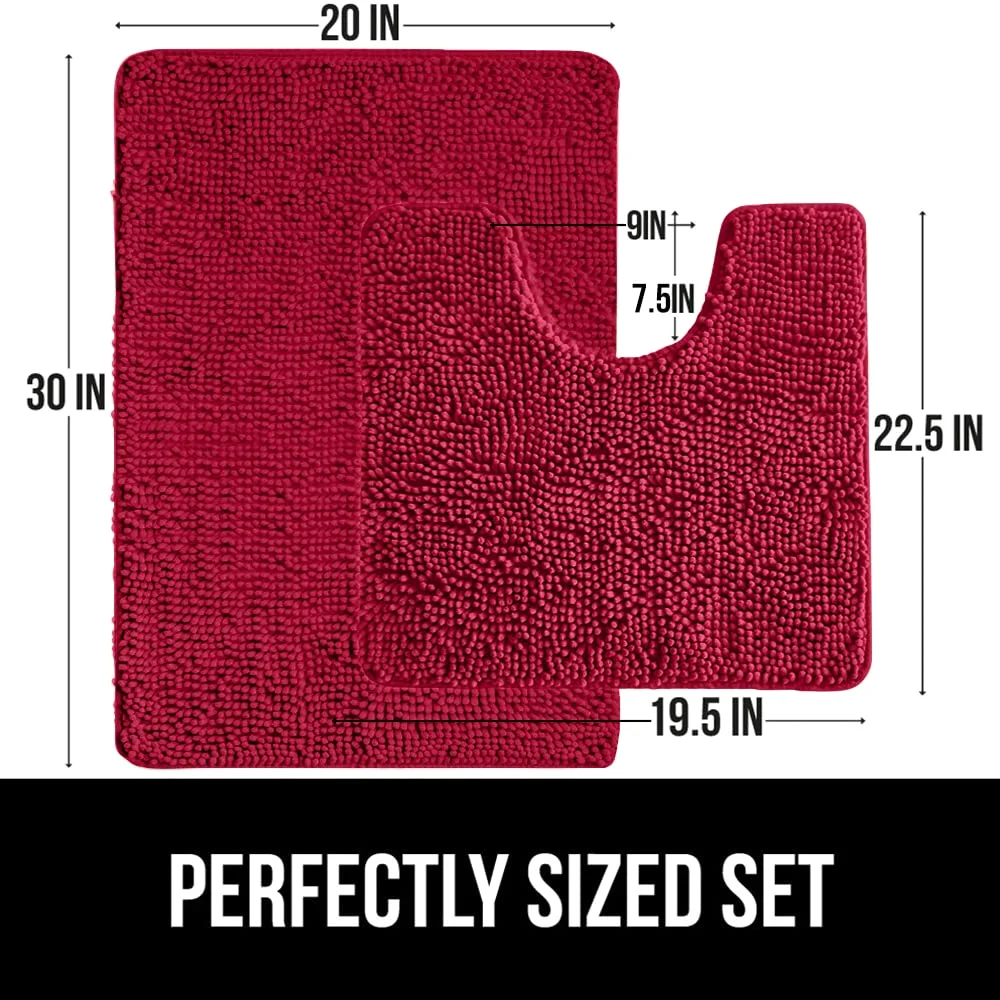 Bath Rug and Area, 30x20 in, Red
