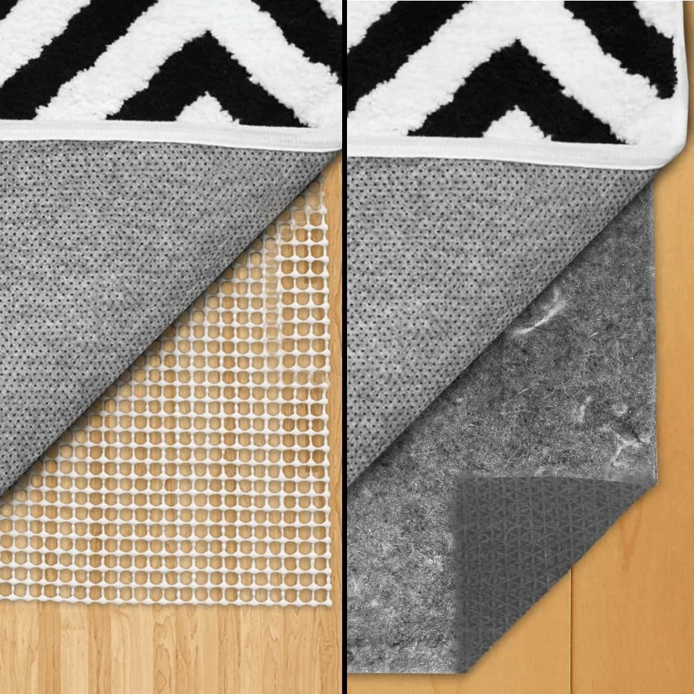 Rug Pad Gripper and Felt, 5x7 ft, Black