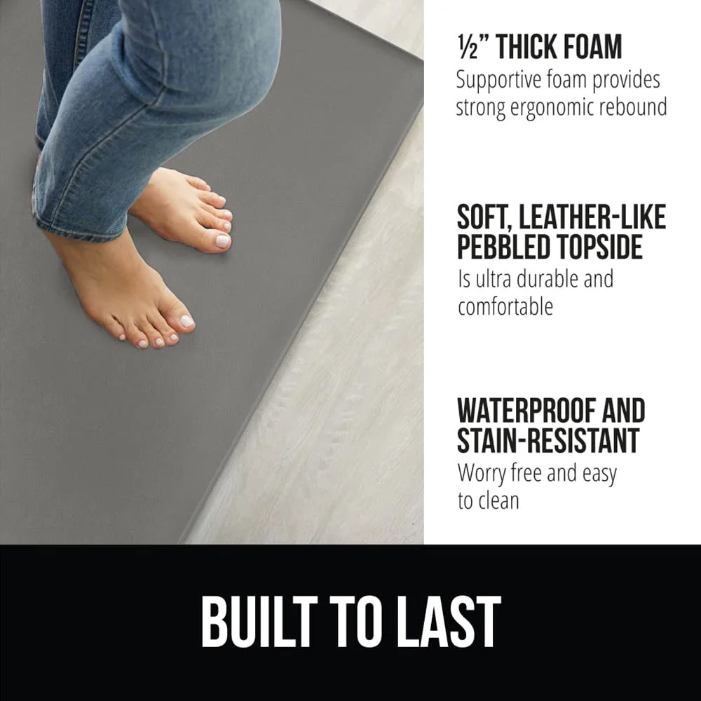 Antifatigue Mat, 17x48 in, Grey