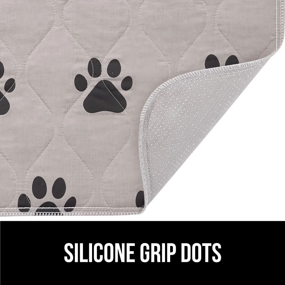 Pet Incontinence Pad and Dog, 28x18 in, Gray