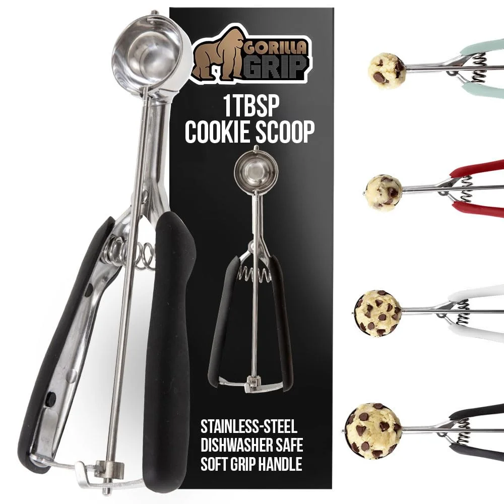 Stainless Steel Cookie Scoop, Black