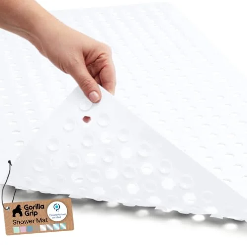 Bath Tub Shower Mat, 35x16 in, White
