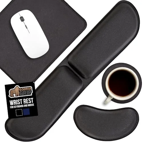 Silky Memory Keyboard Wrist Rest, Black