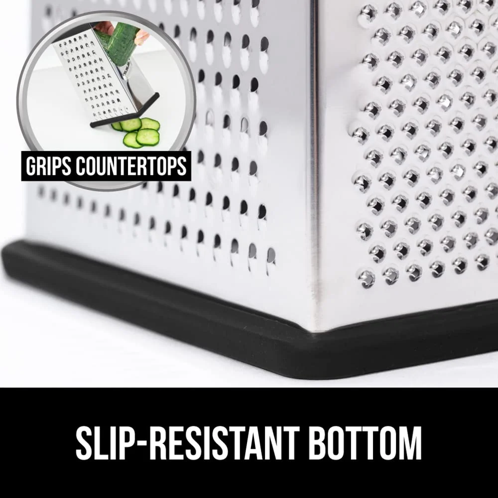 Box Grater and Pizza Cutter, Black