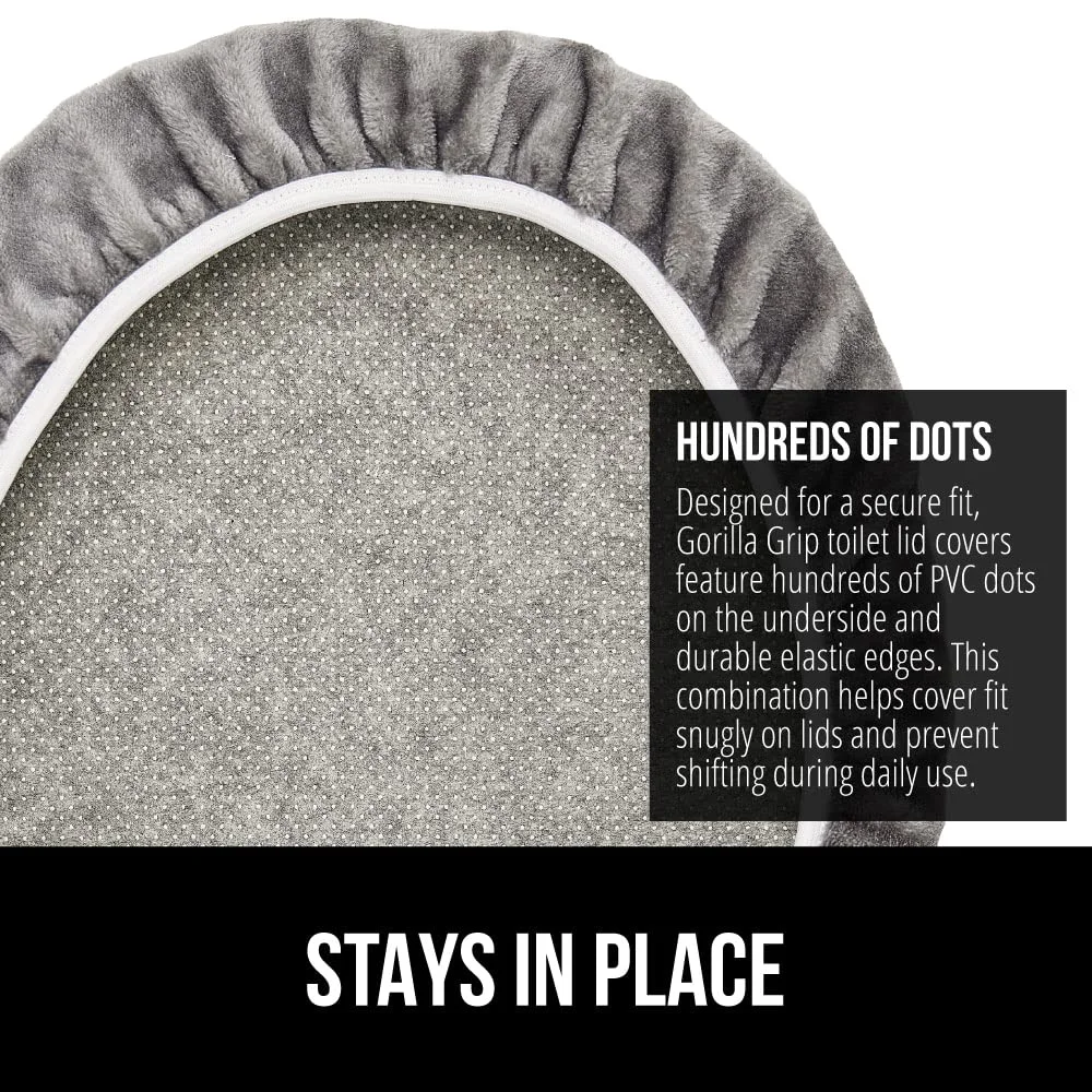 Toilet Lid Cover, 24x17 in, Graphite