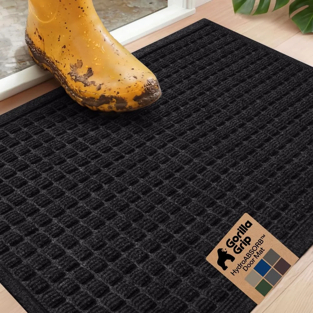 Hydroabsorb Door Mat, 29x17 in, Black