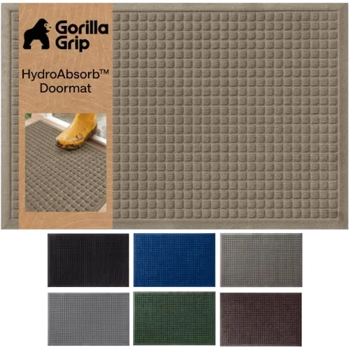 Hydroabsorb Door Mat, 29x17 in, Beige
