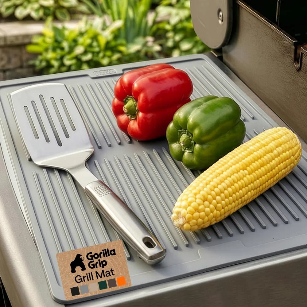 Silicone Grill Mat, 16x12 in, Gray