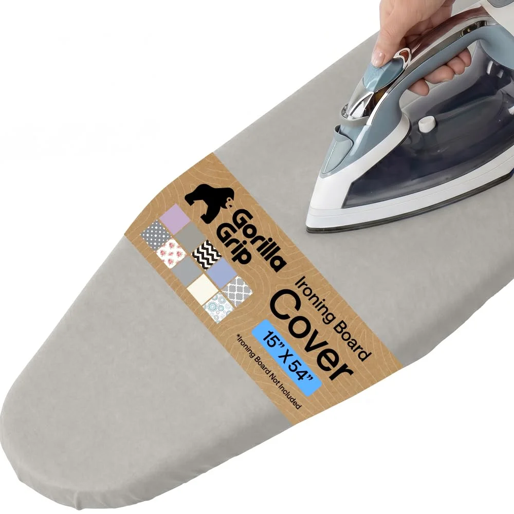 Padded Ironing Board Cover, 15x54 in, Gray