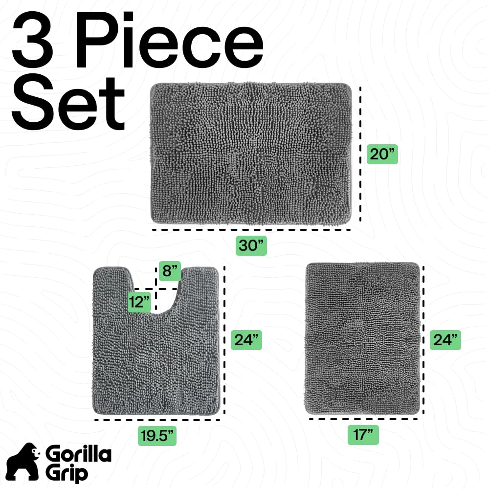 Bath Rug, 30x20 in, Grey