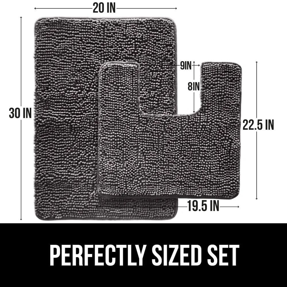 Area Rug, 30x20 in, Grey